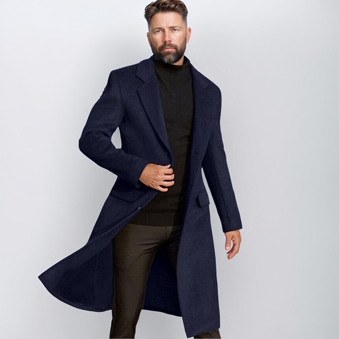 Quentin | Stylish Knee-Length Overcoat for Men