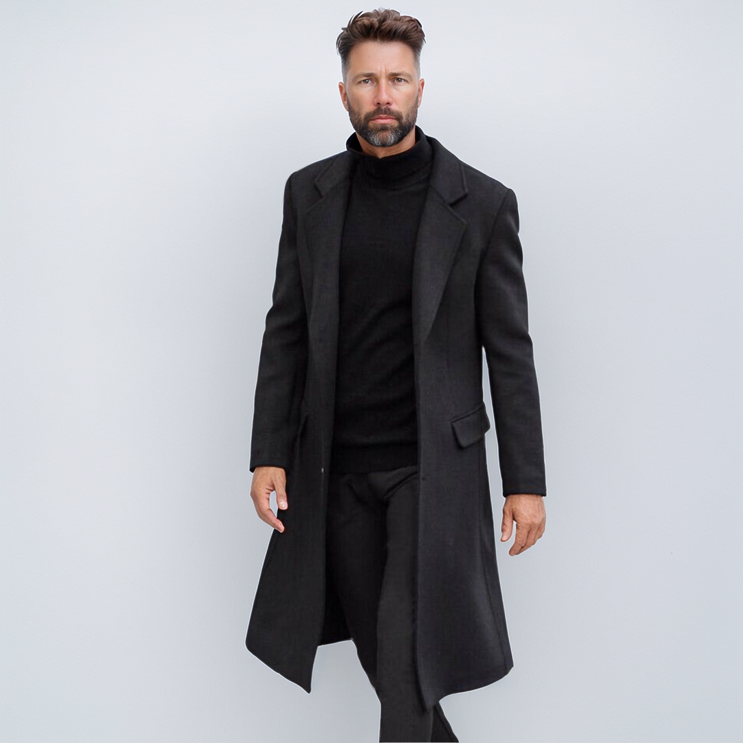 Quentin | Stylish Knee-Length Overcoat for Men