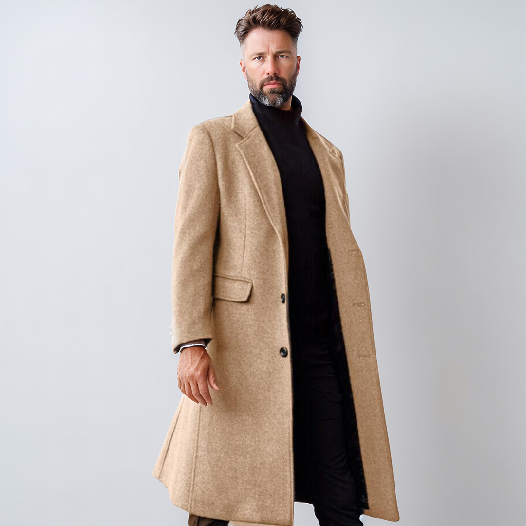 Quentin | Stylish Knee-Length Overcoat for Men