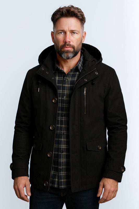 Merrick | Stylish Men's Hooded Jacket for Outdoor Comfort