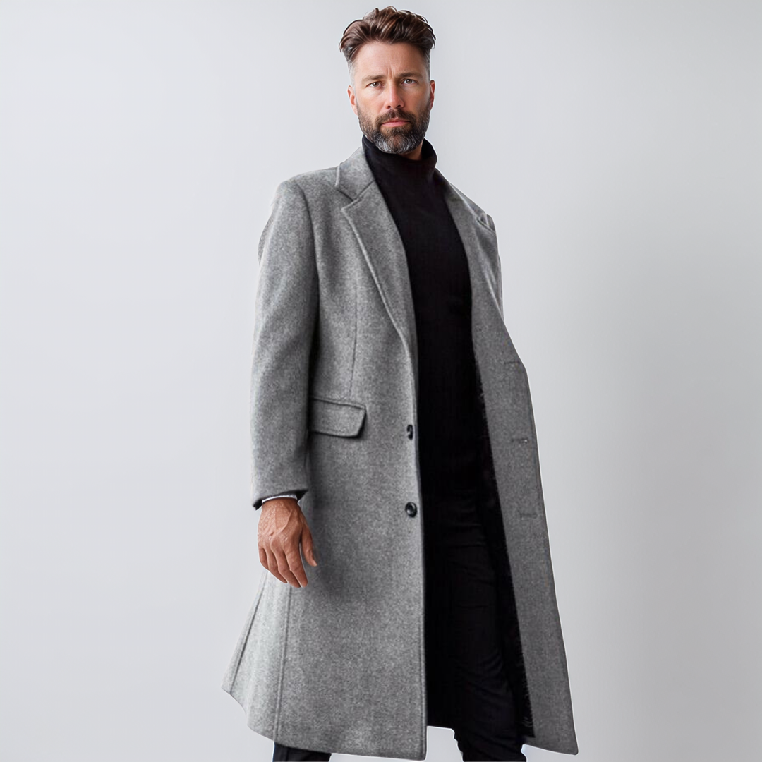 Quentin | Stylish Knee-Length Overcoat for Men