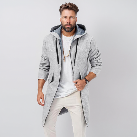 Barrett | Stylish Mid-Length Hooded Jacket for Men