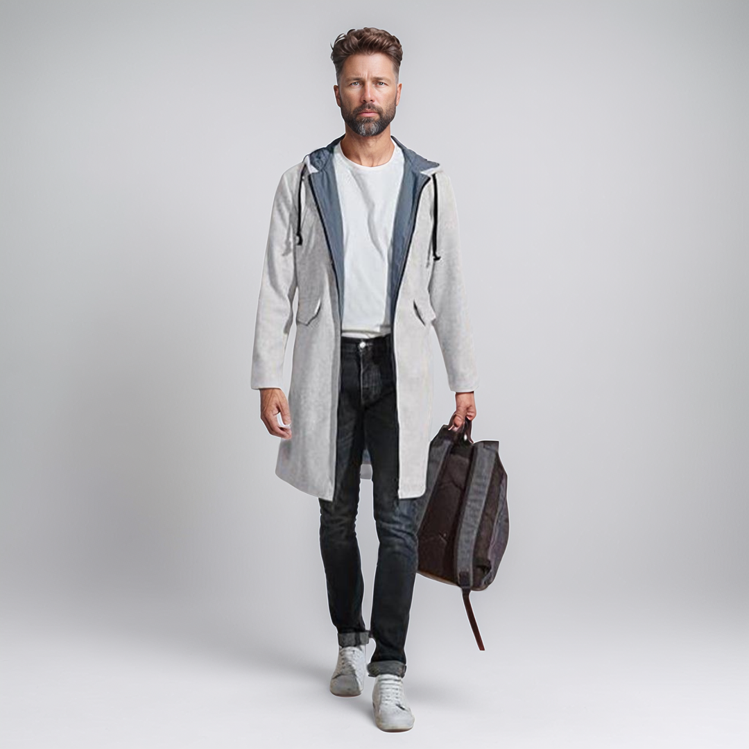 Barrett | Stylish Mid-Length Hooded Jacket for Men