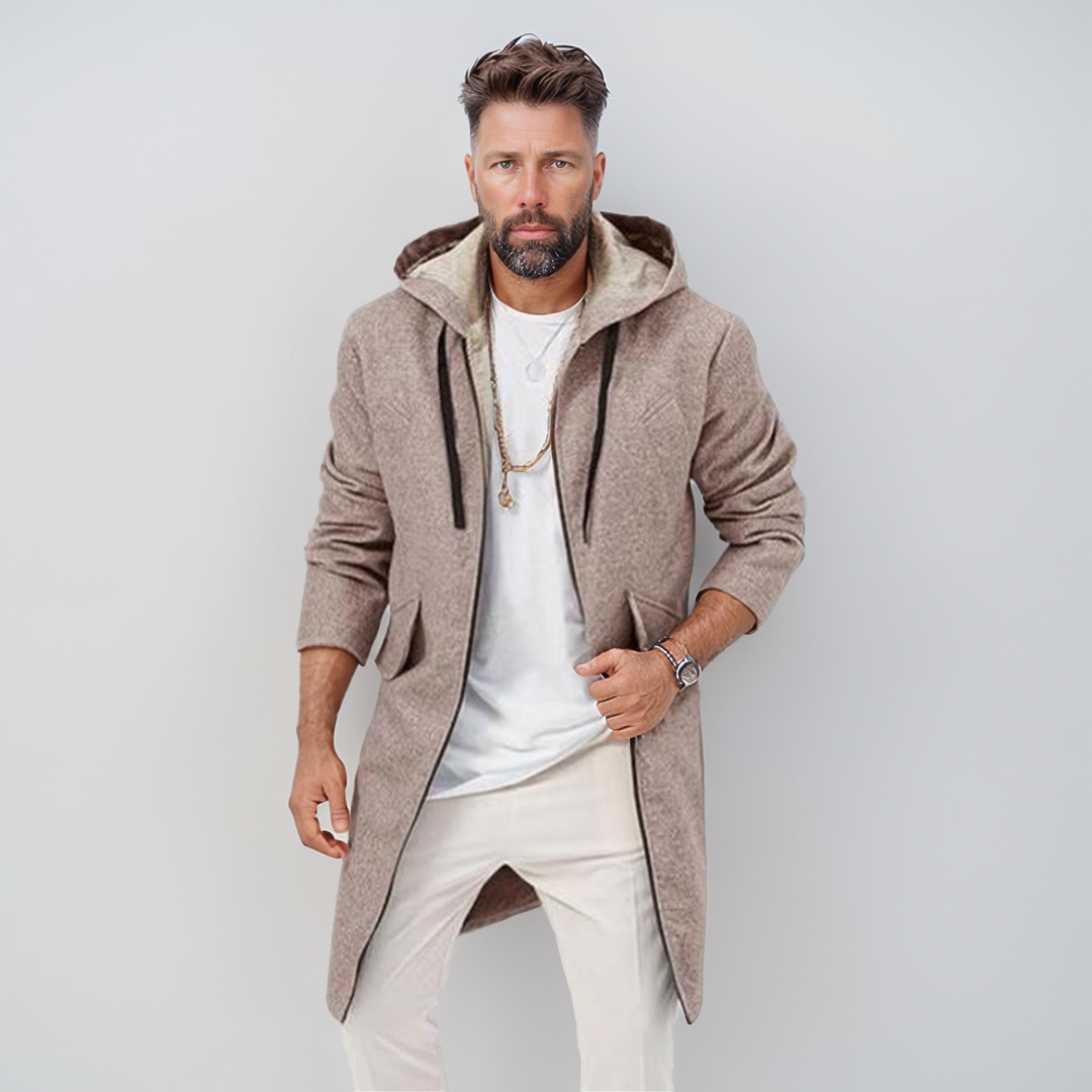 Barrett | Stylish Mid-Length Hooded Jacket for Men