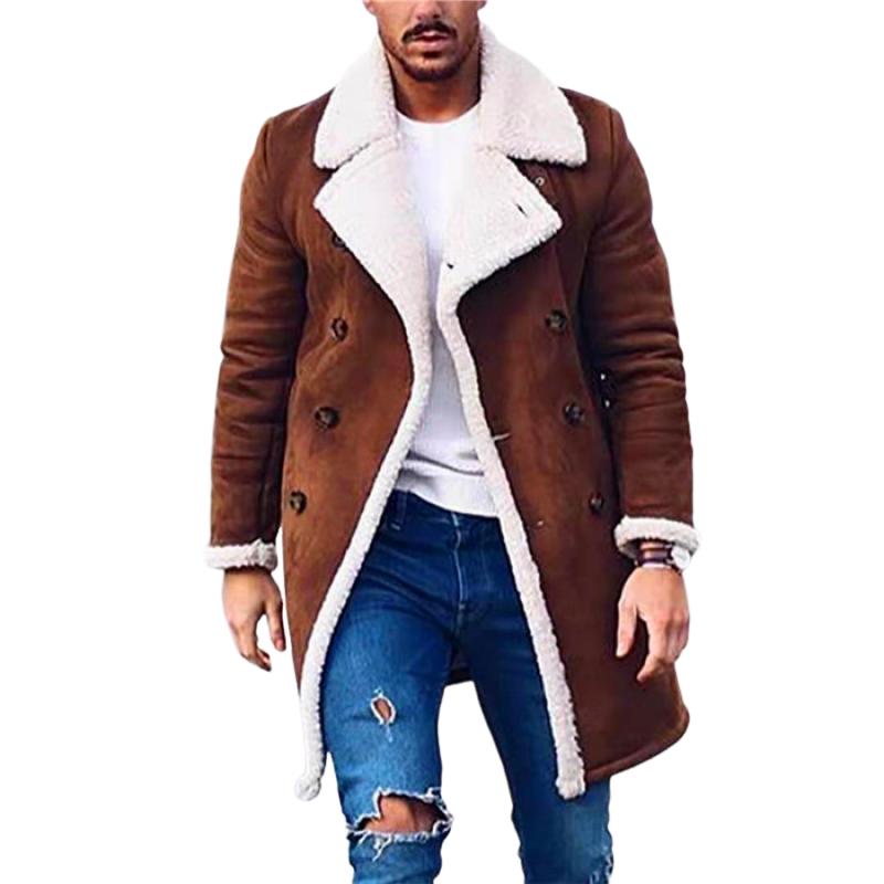 Thaddeus | Stylish Double-Breasted Overcoat for Men Winter Fashion